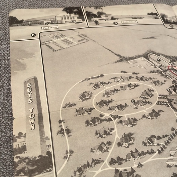 Vintage BOYS TOWN Letter & Map - Picture 5 of 8